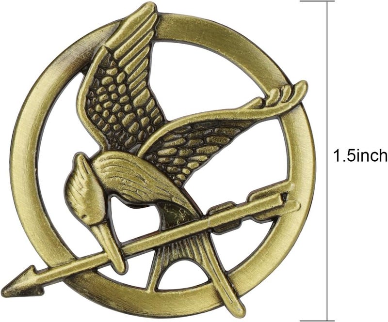EKZ The Katniss Everdeen Cosplay Prop Replica Mockingjay Pin for Hunger Games Movie Enthusiasts - A Symbol of Rebellion and Hope - Image 5